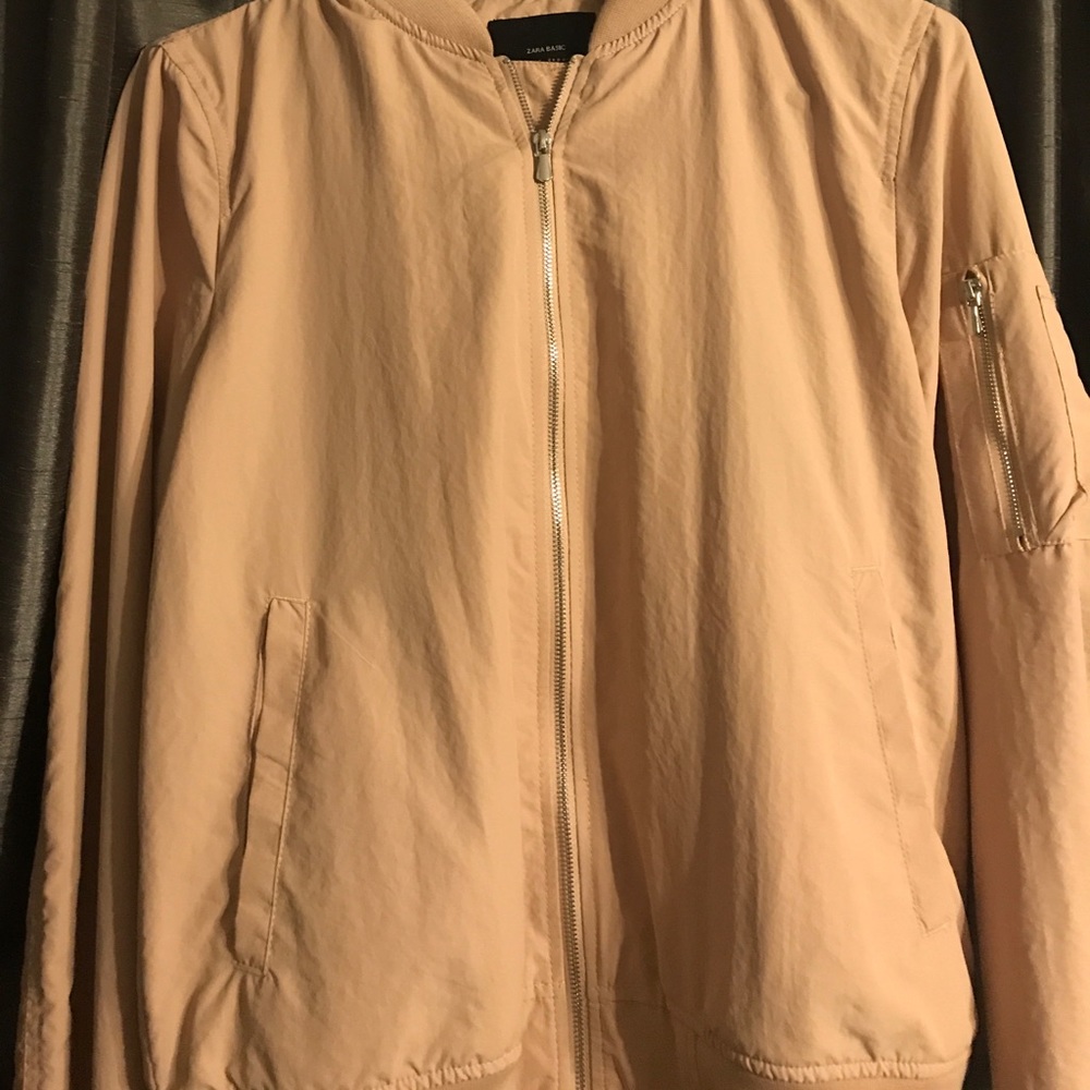 Zara Basic Light Pink Bomber Jacket - image 3